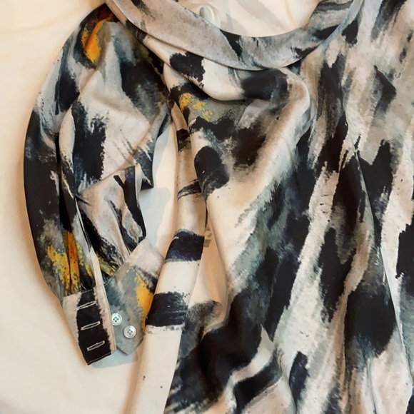 Silk tunic top! Designer brand LAMB - Picture 7 of 8